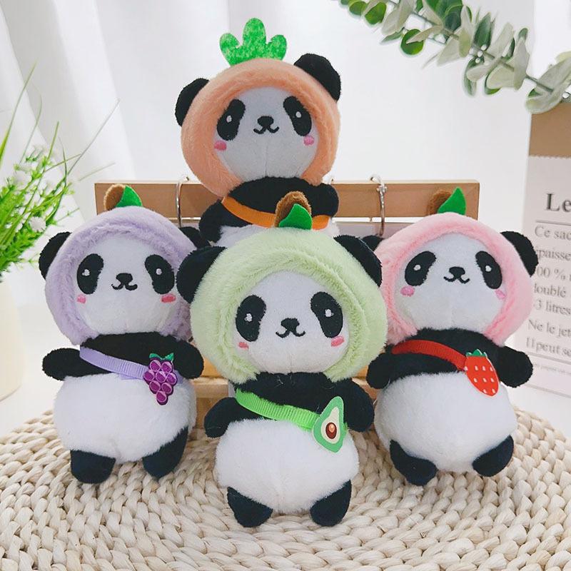 Cute Giant Panda Plush Keychain Pendant Doll Claw Machine Toy Small Gift