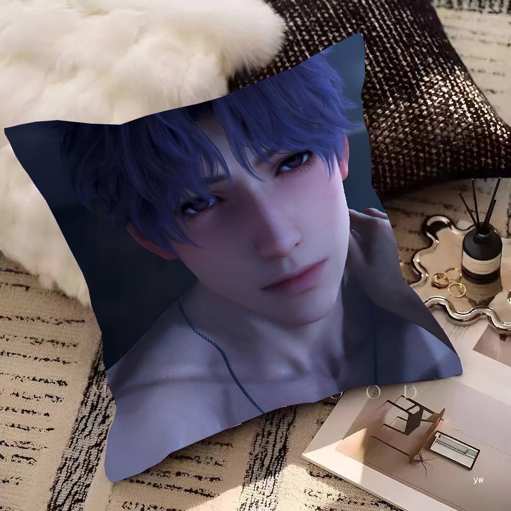Game Love And Deepspace Rafayel Pillow Case Square Pillow Bedroom Sofa Leisure Comfort Cushion Car Living Room Home Decoration