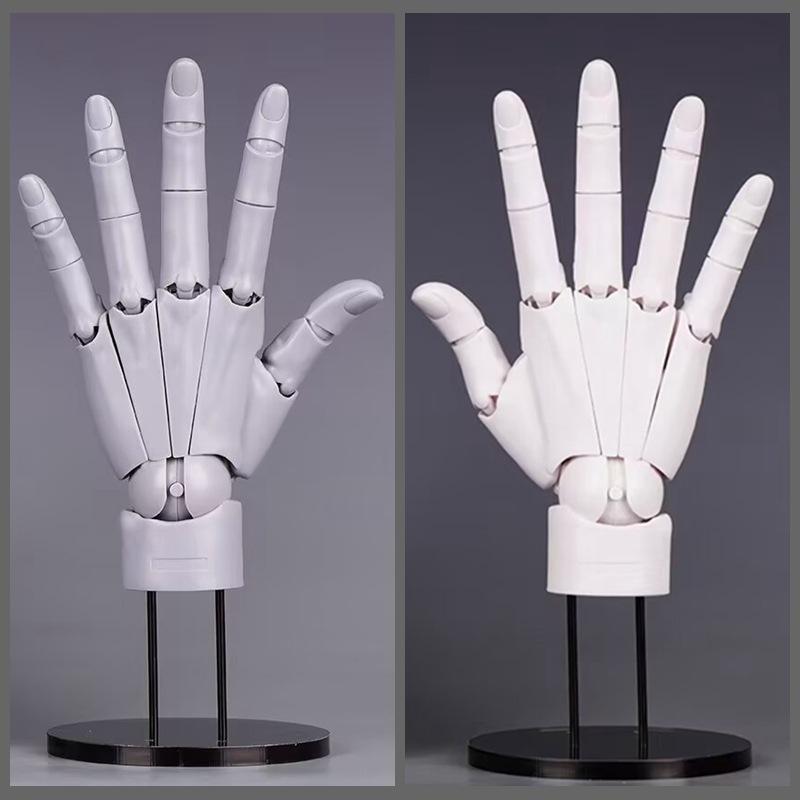 Super Movable 1:1 Hand Model, Finger Joint, Bionic, Painting Plain Art, Model Ornament Boxed Figure