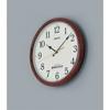 Seiko Clock Wall Seiko Brown Wood Diameter 310 x ZS256B Radio-Controlled Clock, Nextime, Grain, 51mm,