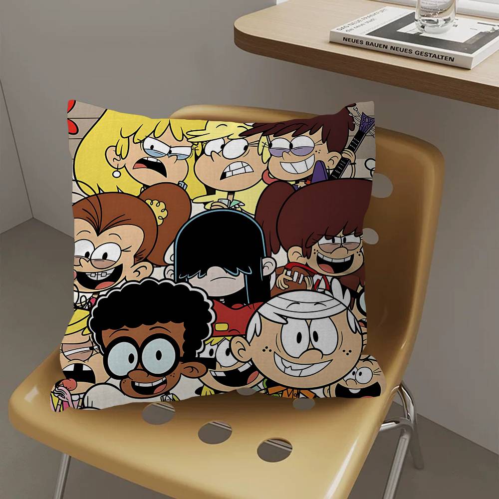 Cartoon The L-Loud H-Houses Cushion Cover Pillowcase Upholstery Sofa Throw Pillow Home Decor Pillowcas
