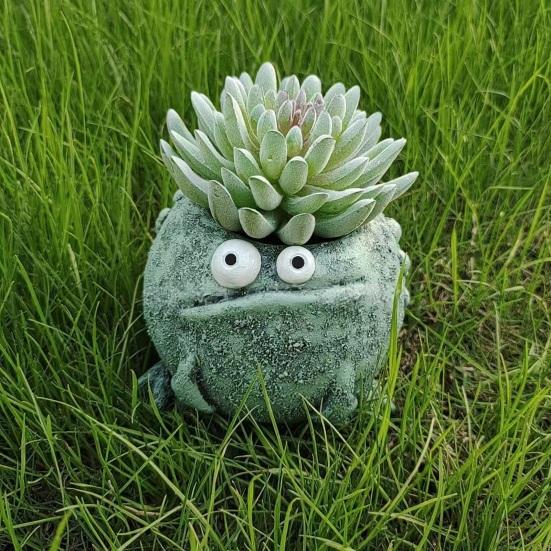Animal Plant Pot, Animal-Shaped Resin Planter, Weather Resistant Matte Texture Plant Container for Outdoor Indoor Decor