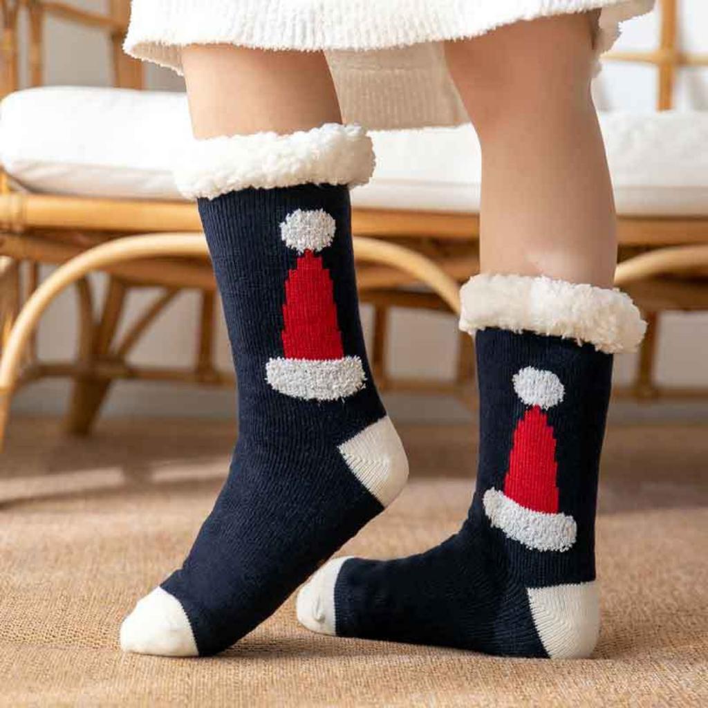 Christmas Socks, Floor Socks, Winter Socks, Snow Socks, Plush Socks, Coral Socks, Home Socks, Sleep Socks