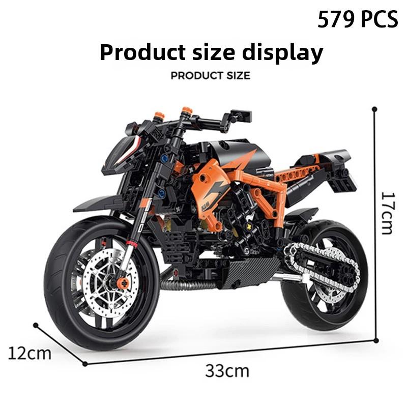 Speed Champions GP Tournament Motorcycles Model Building Blocks Classical Modern Moto Dirt Bike Racing Sets Kids Toys Gifts