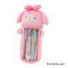 Cute Japanese Star Sailor Moon Plush Pen Holder Pencil Case For Girls' Stationery Storage, Transparent Gift Bag
