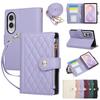 Crossbody Long Lanyard Zipper Cards Solt Wallet Flip Leather Case for Samsung Galaxy Z Fold8 Fold 8 Wide Shockproof Stand Cover