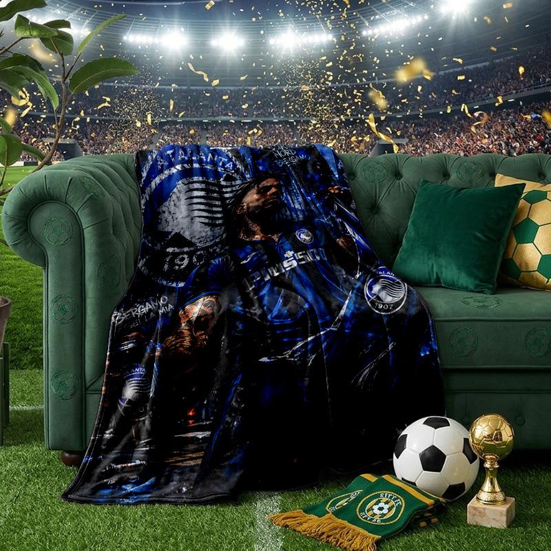 Football Atalanta Blanket Lightweight Ideal Bedding Blanket Perfect for Travel, Camping, Living Rooms, Offices, Sofas, Fan Christmas gift