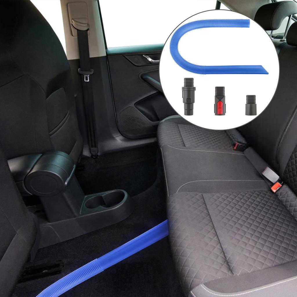 4pcs Reusable Flexible Vacuum Hose Attachments Heavy Duty Corners Gaps Dryer Vents Cleaning Hard Reach Areas Universal Fit