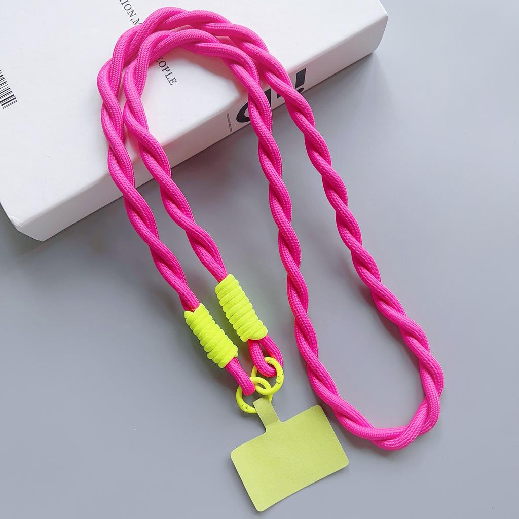 Personalized Trend Mobile Phone Universal Lanyard Diagonal Span Long Rope Color Strap Rope Fashion Safety Anti-Loss Rope