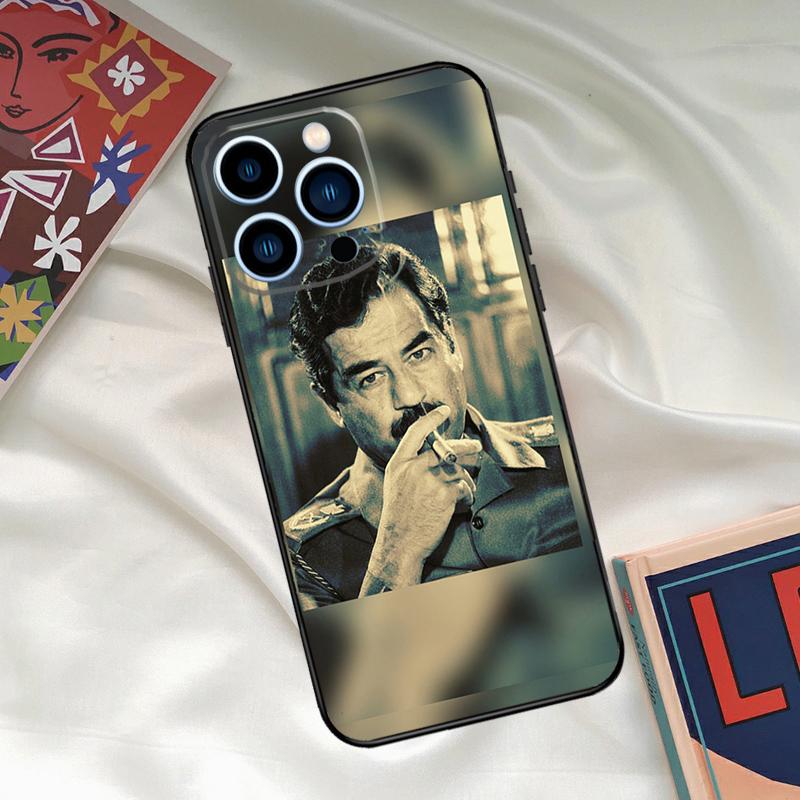 Saddam Hussein Iraq Phone Case For iPhone 16 15 11 12 13 14 Pro Max Mini X XR XS Max Plus Cover Shell
