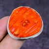 Natural Baltic Amber Gemstone 925 Sterling Silver Jewelry Ring Size 9 ETC-14873