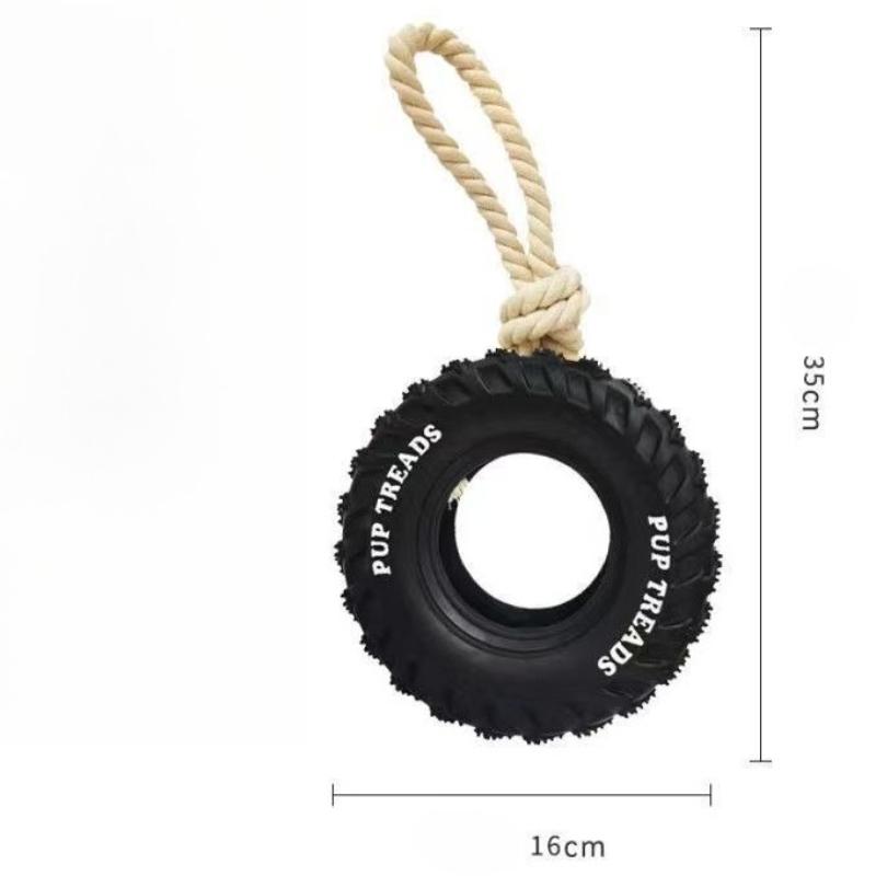 

1 шт. Прочная резиновая жевательная игрушка для больших собак, интерактивная тренировка, чистка зубов, устойчивая к укусам, бордер-колли, домашняя собака чёрный