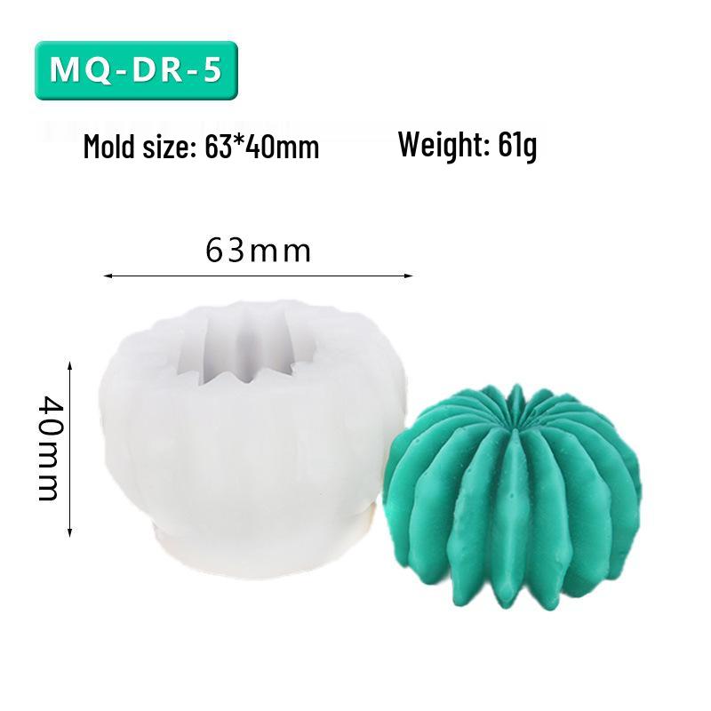 

Силіконова форма для сукулентної квітки для DIY кактусової ароматерапії, гіпсу, свічок MQ-DR-05 білий