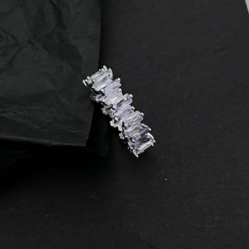 1PC Zircon Ring Luxury Personality Women Simple Fashion Full Oval Zircon Rings Wedding Party Jewelry Gifts
