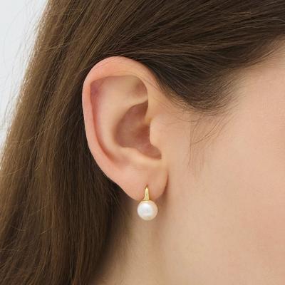 H Edition Silber (UND) Pearl One-Touch Ohrringe 8mm Hl6E55616Y9Xxx