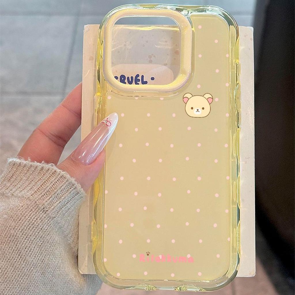 New Cartoon Diagonal Four-corner Lanyard Three-in-one Anti-fall Mobile Phone Case Wave Creative Mobile Phone Accessory Case