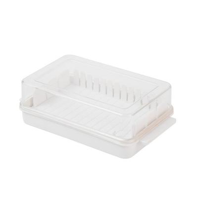 Untiera cu capac pentru blat, suport de unt din plastic și fantă de tăiere pentru împărțire și depozitare