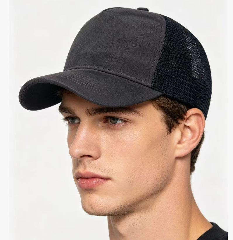 European and American truck driver hat suede mesh hat new outdoor baseball cap sunshade cap men