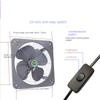 10inch High Speed Two Ways Exhaust Fan Blower Toilet Kitchen Bathroom Hanging Wall Window Ventilator Air Extractor Fans