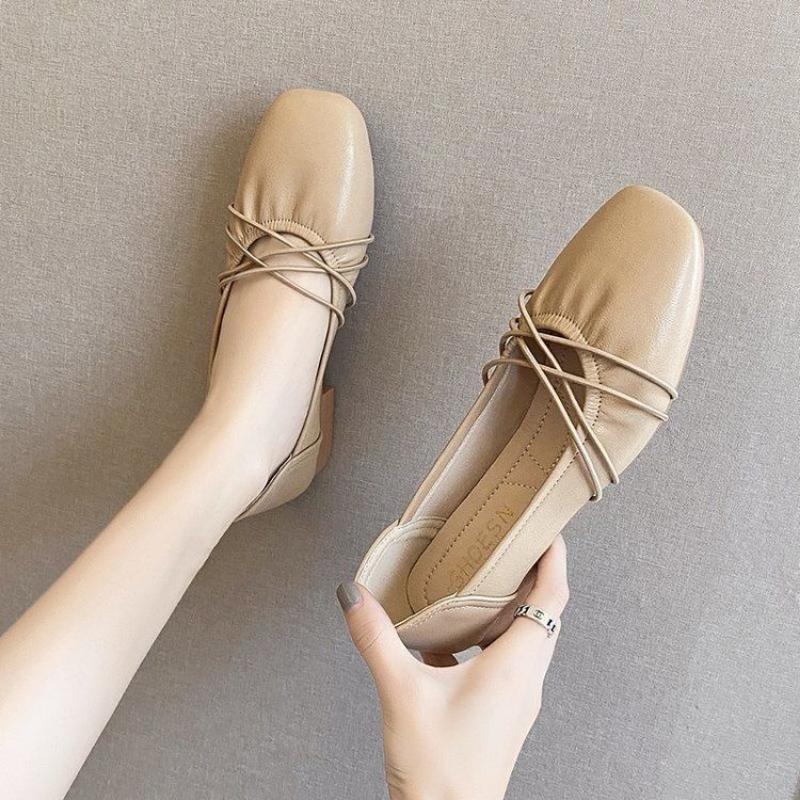 Fashion Moccasins Ladies Summer Footwear Shoes for Women 2024 Office Low Heel Elegant Fashion Shoe Comfortable Spring On Offer Stylish E