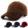 Modische Wildleder Baseballkappen für Herren Damen Herbst Winter Einfarbig Retro Snapback Golfmütze Unisex Street Verstellbare SonnenkappeS Gorras