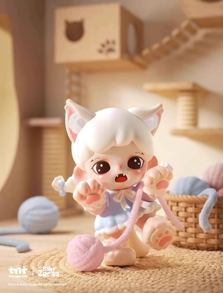 Baby Zoraa Meow Cat Face Series  Cute Toy Collection Desktop Ornament Girl Birthday Gift Surprise Toy