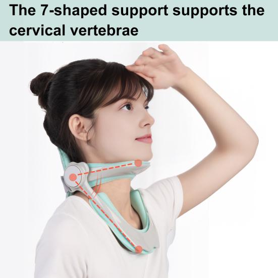 Adjustable Cervical Traction Device Neck Support Brace Pain Relief Posture Corrector Stretcher Spine Protector for Neck Pain Relief Posture