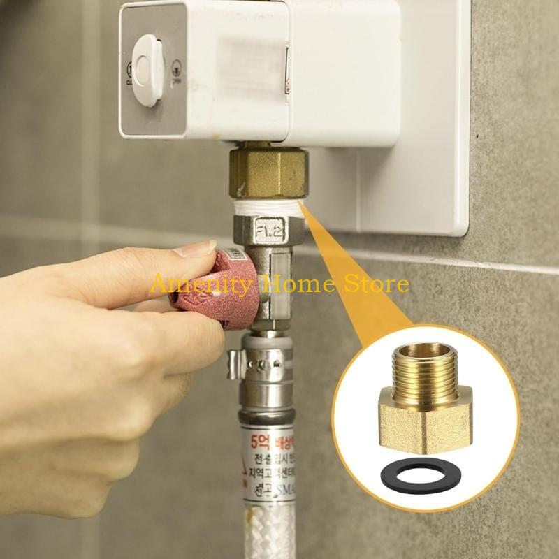 F26C Threaded Adapters Brass Hose Connectors 6pcs/set for Plumbing and Irrigation