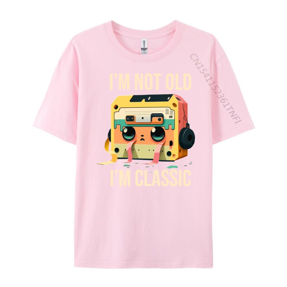 Ich bin nicht alt, ich bin klassisch Kassette T-Shirt Grafikshirts Herren T-Shirt Druck Luxus Designer Herren Kurzarm