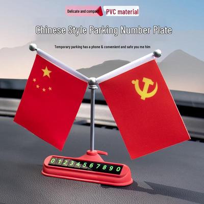 High-End PVC Tijdelijk Parkeerplaats Telefoonnummerbord Dashboard Ornament