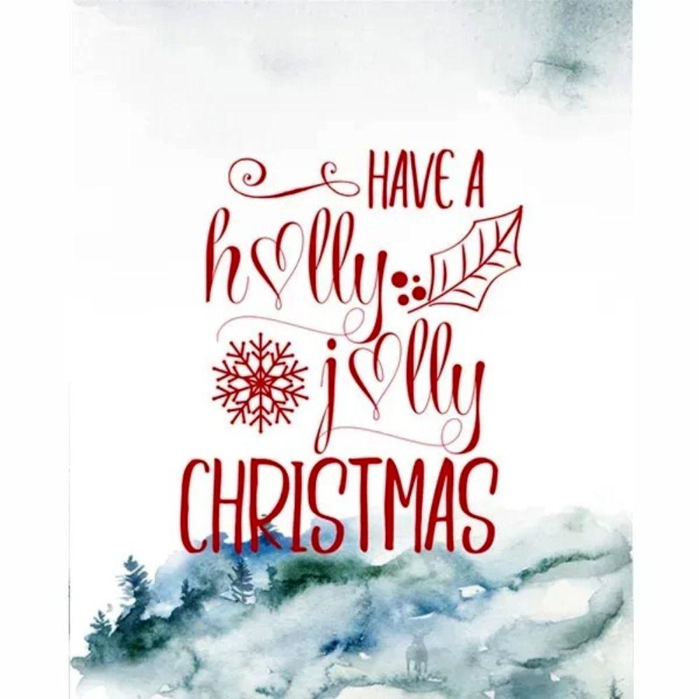 Vintage Christmas Metal Wall Decoration, Holiday Sticker Sign