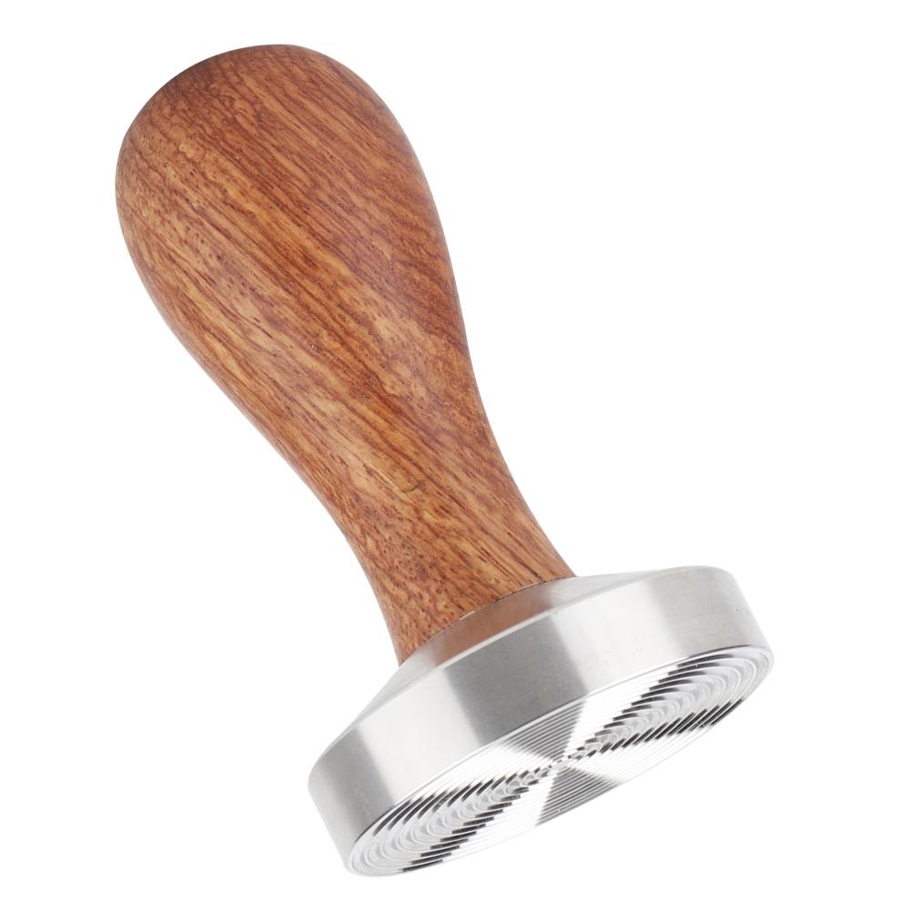 58mm Home Office Edelstahl Kaffee Tamper Kaffeepulver Stampfwerkzeug mit Griff