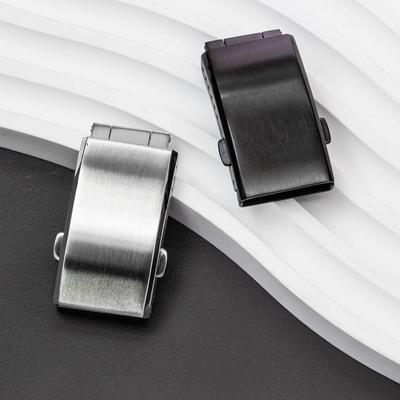 Nerezová pracka na remienok hodiniek 18/20/22 mm pre Seiko Predĺžená dvojitá bezpečnostná pracka s mletým povrchom Kovové príslušenstvo k remienku hodiniek