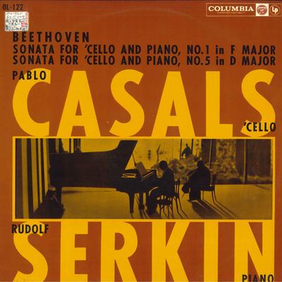LP Record PABLO CASALS  Beethoven Cello Sonatas OL122 COLUMBIA 1961 Japan Classical Used