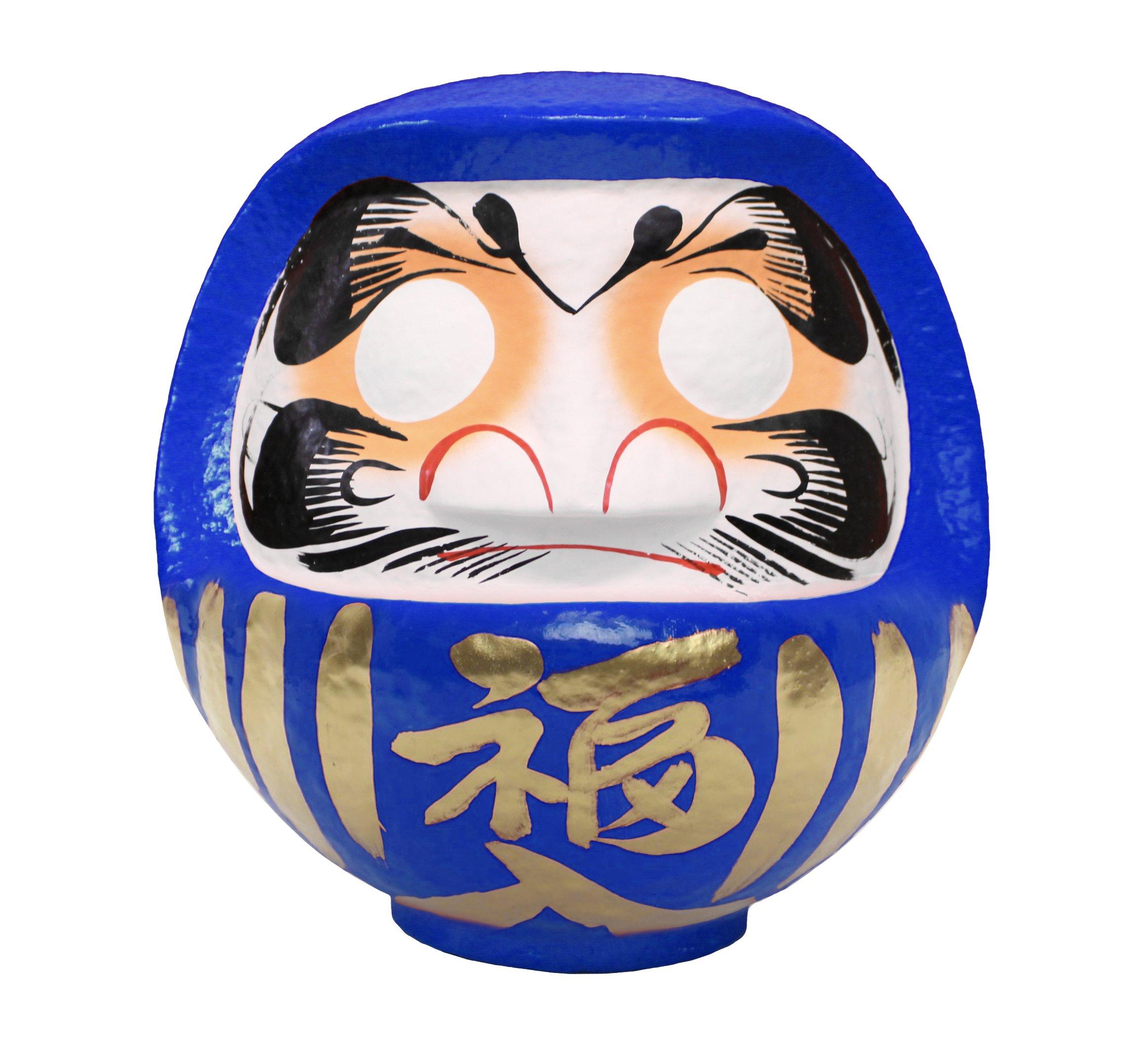 

Takasaki Daruma Size Goal Figurine/Object, Blue, 3, 12x11x15cm, Achievement, HKDM-3-BL-9 синий