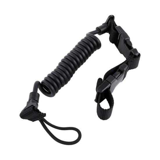 150cm Military Tactical Nylon Elastic Quick Release Pistol Sling Spring Lanyard