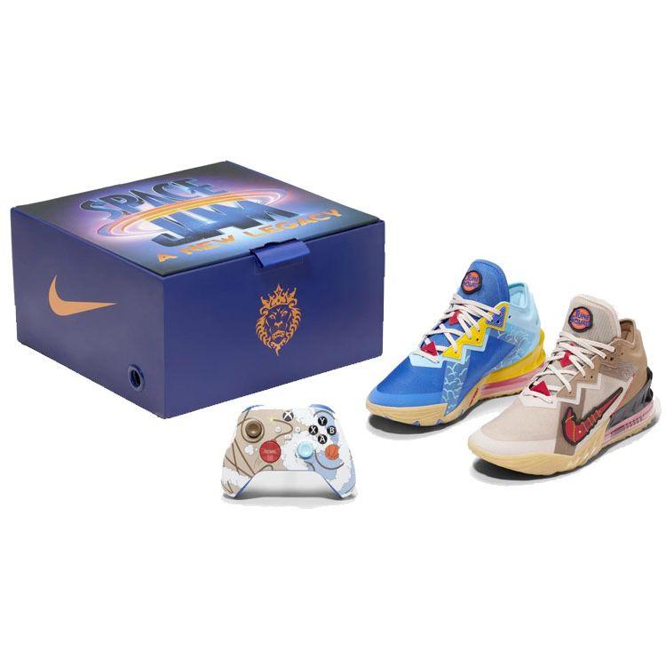 Xbox x Space Jam x LeBron 18 Low Wile E. x Nike Roadrunner Speciální krabice Pánské tenisky Vícebarevné Závodní modrá Baltská modrá DO7172-900