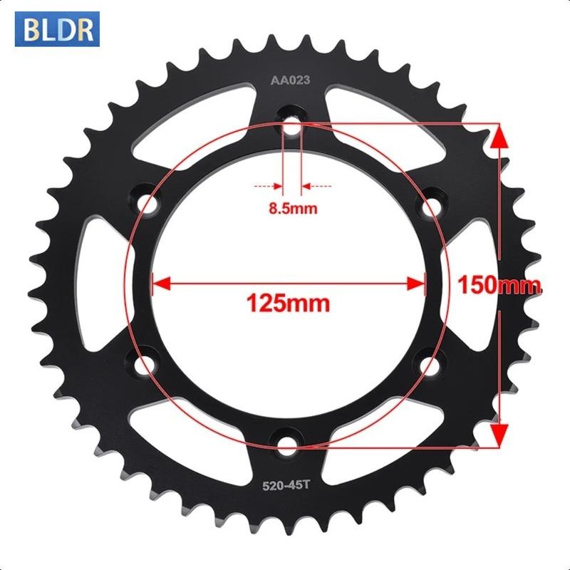 520 17T 520-45T Motorcycle Front Rear Sprocket Gear Wheel Cam for K*TM 620 EGS-E Adventurer 1998