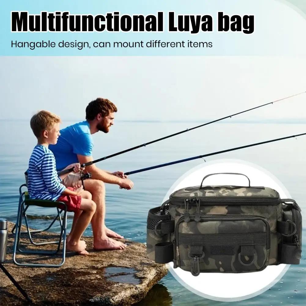 Fishing Tackle Backpack with Rod Holder - Portable Tackle Backpack for Fly Fishing Equipment & Outdoor Sports Accessories