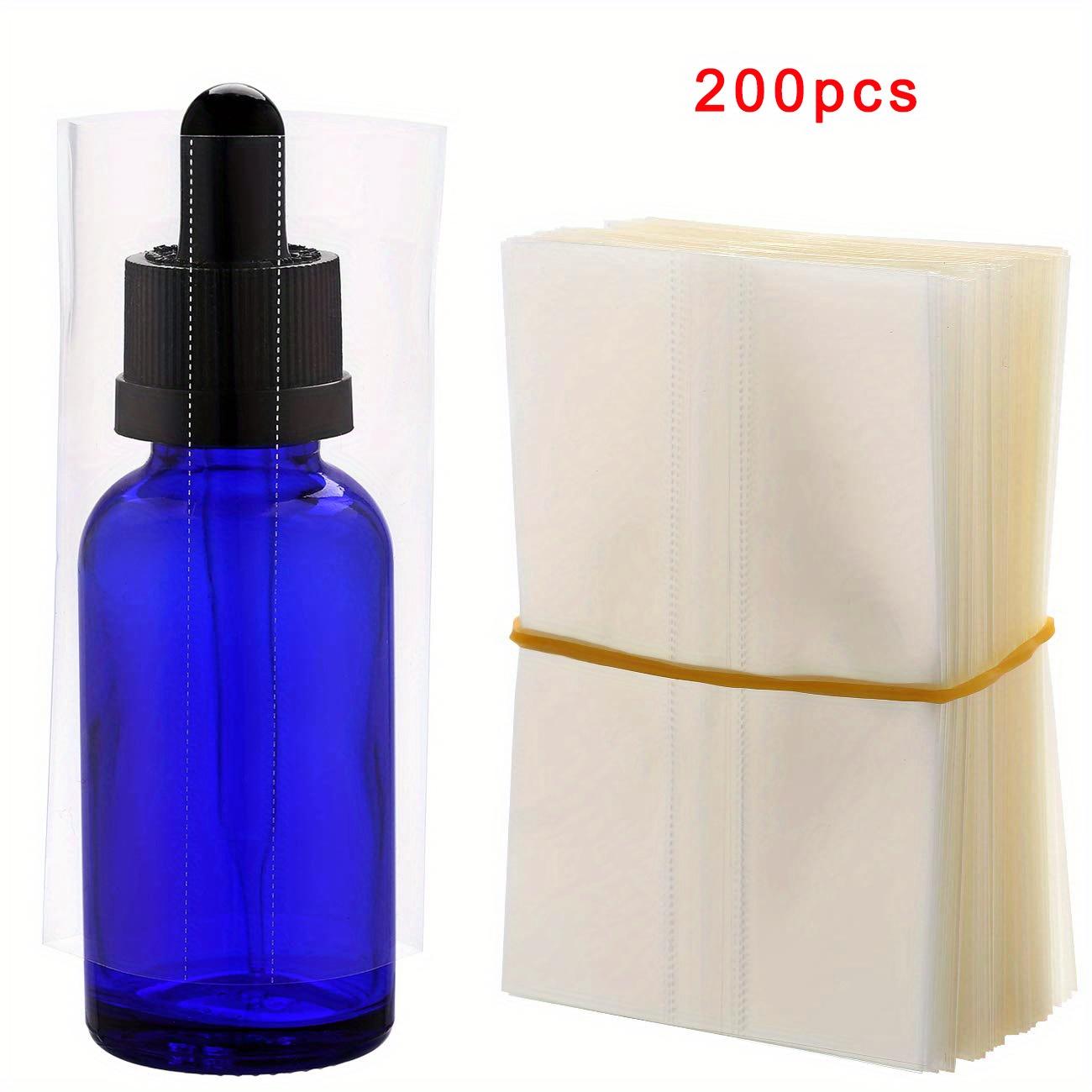 

200 листов ПВХ термоусадочной пленки для стеклянных флаконов 30 мл – Прозрачная термоусадочная пленка для надежной и эстетичной упаковки 200pcs