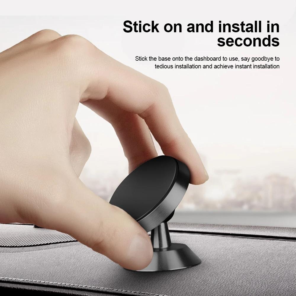Magnetic Car Phone Holder 360 Rotate Metal Mobile Phone Mount Bracket For iPhone Samsung Xiaomi Air Vent Mount Phone Stand