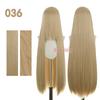 Bubuwig Synthetic Hair 100cm Long Straight Pure Color Cosplay Wigs Over 100 Colors Black White Red Blue Brown Wig Heat Resistant
