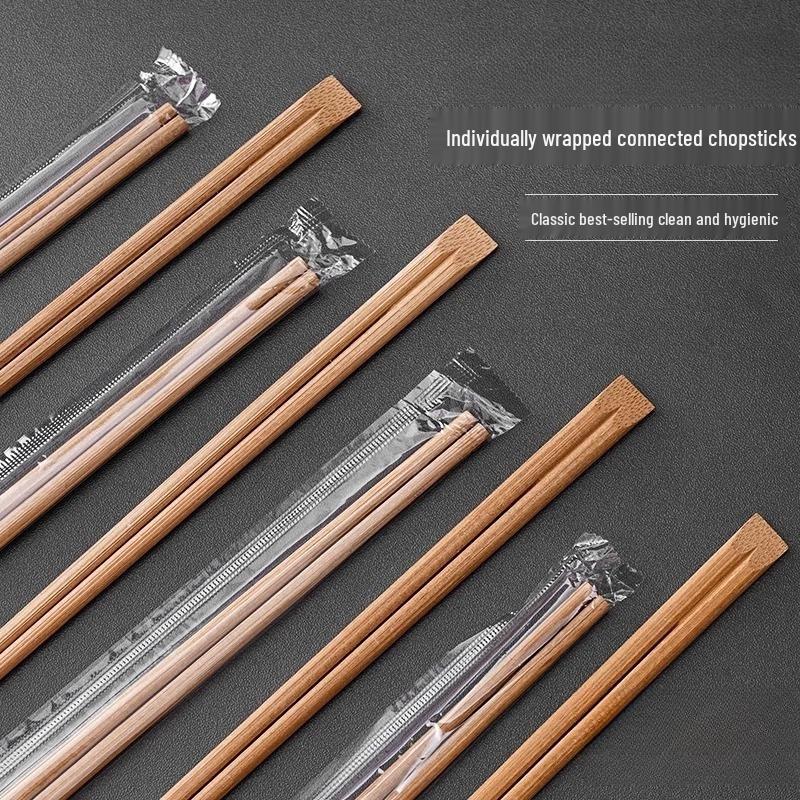 Handun Individually Wrapped Disposable Bamboo Chopsticks