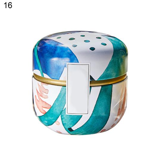 Tea Holding Jar Wide Application Bright-colored Multicolor Attractive Sturdy Anti-cracking Chocolate Can for Home