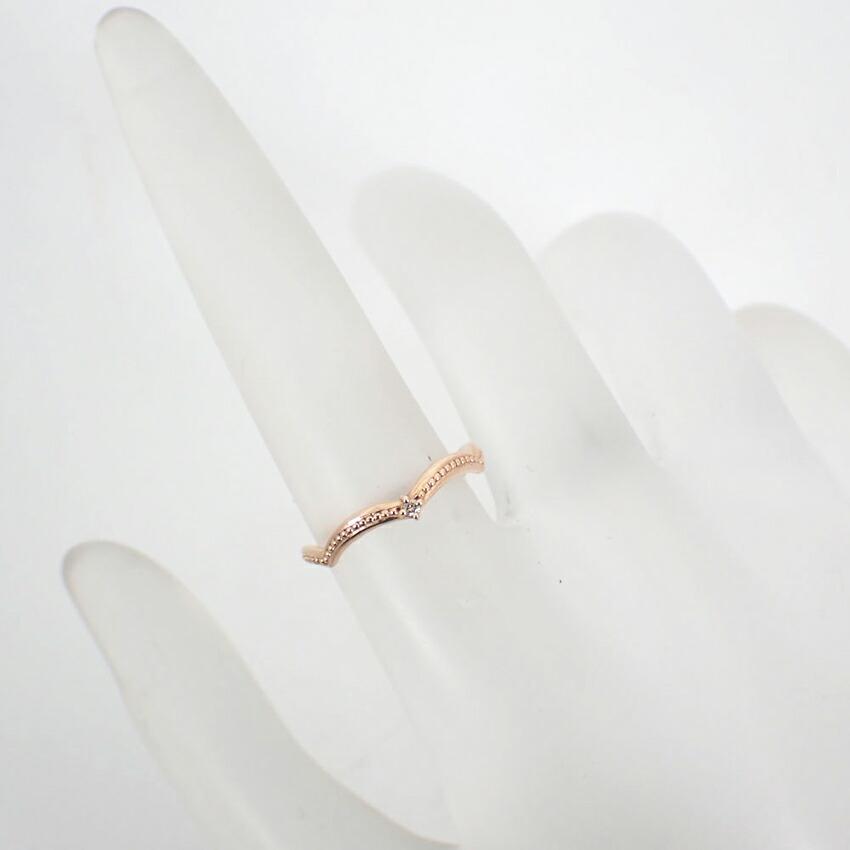 [Pre-owned] BROOM / Bloom / K10 / Diamond / Ring / Size 8 / J91-5