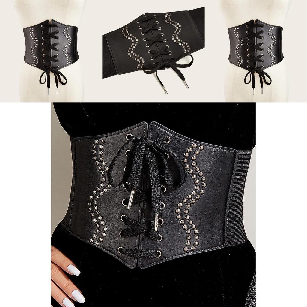 Modisches Nieten- und Riemendesign Elastischer Bund für Damenkleid-Accessoires