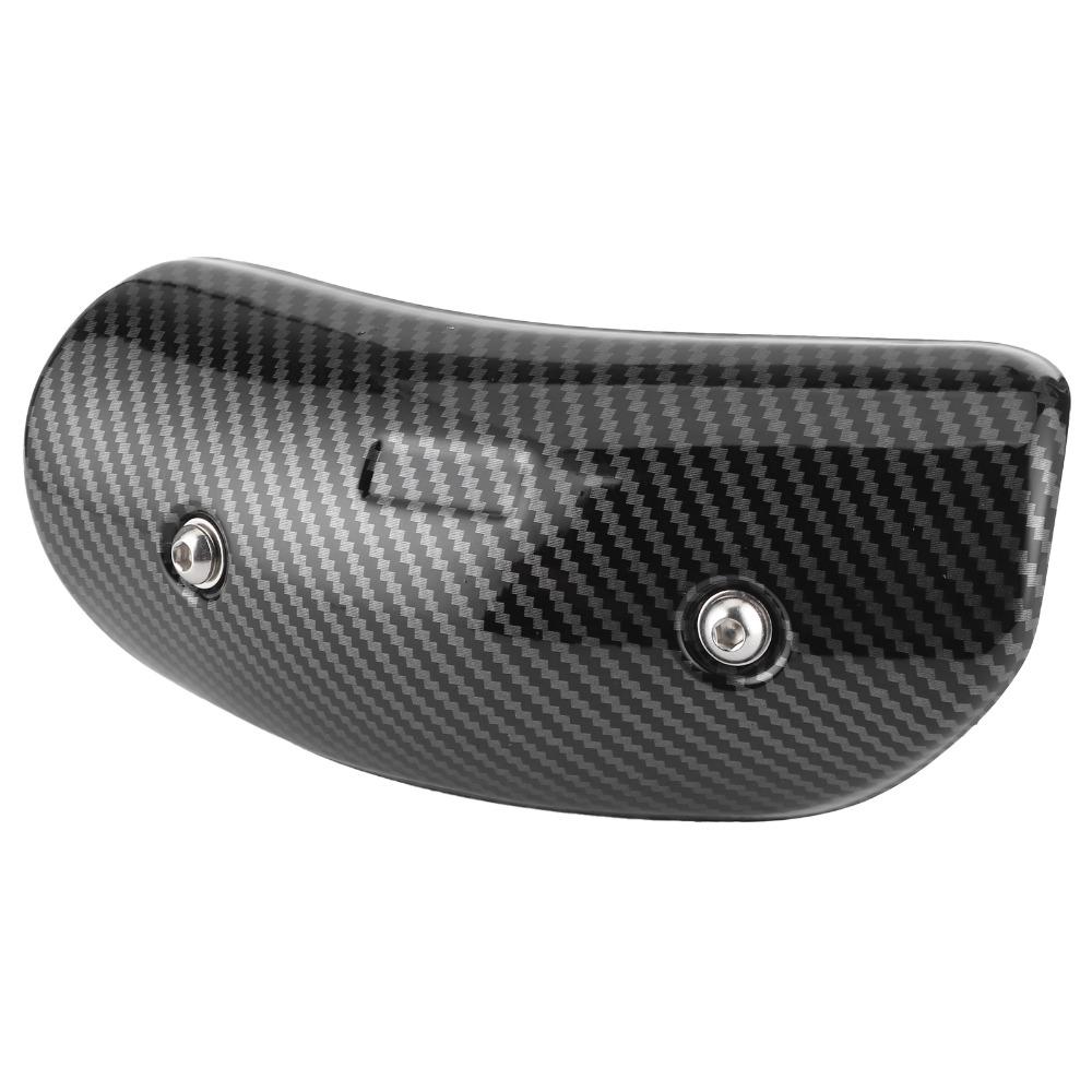 Carbon Fiber Style Exhaust Pipe Guard Stainless Steel Exhaust Pipe Protector  For Motorcycle