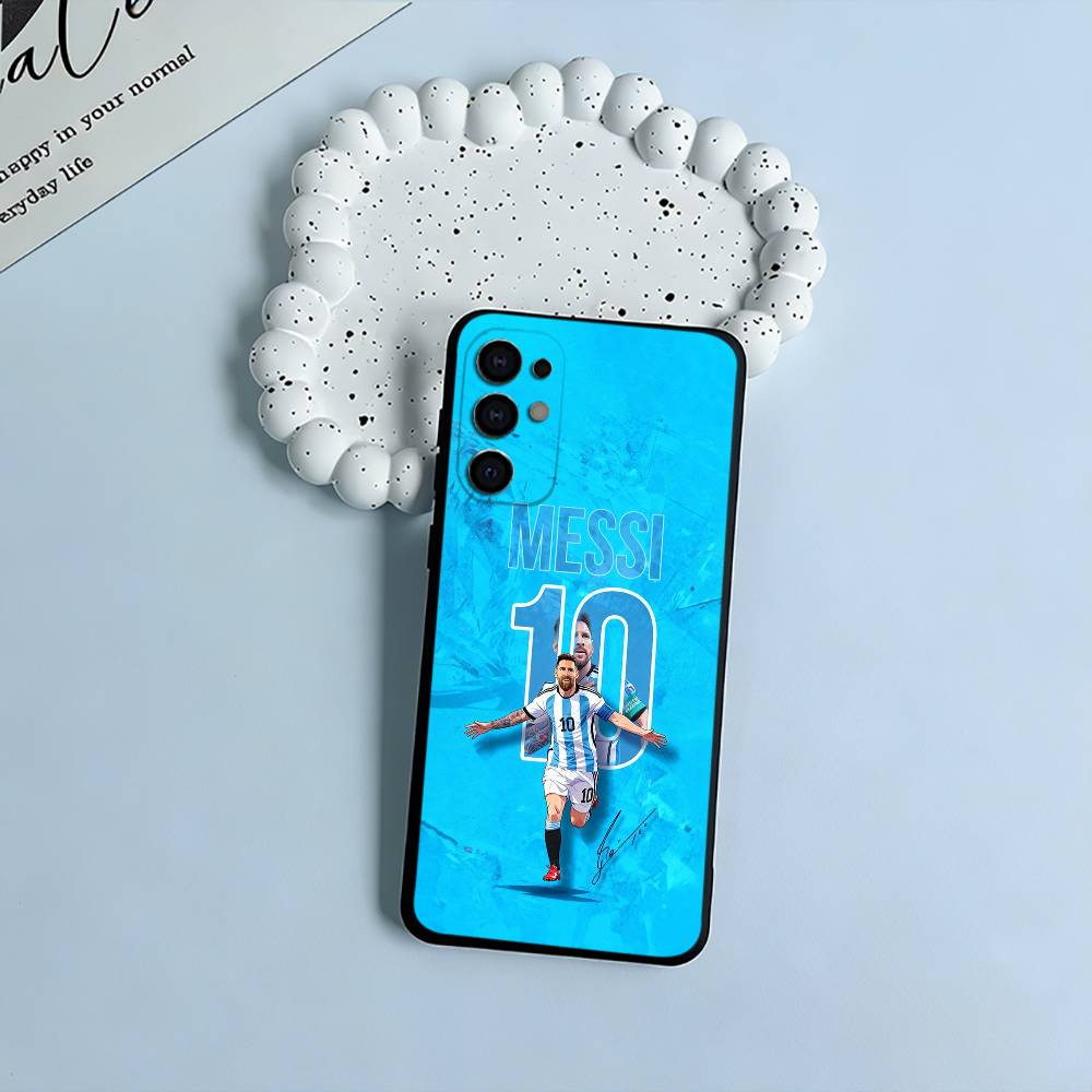 M-Messi-10 basketbalový Černý měkký silikonový kryt na telefon pro Samsung S25, S24, S21, S22, S23, S30, Ultra, S20, Plus, FE, Lite