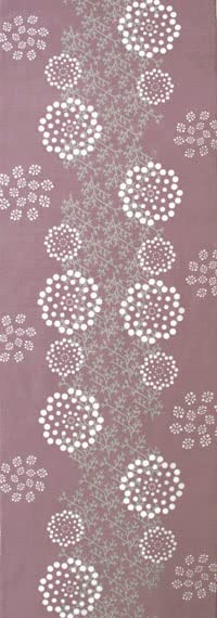 

Some no Yasubo Tenugui Flower Authentic dyeing cotton Tokuoka Made in Japan 35cm x 100cm Lace Pink 100% рожевий