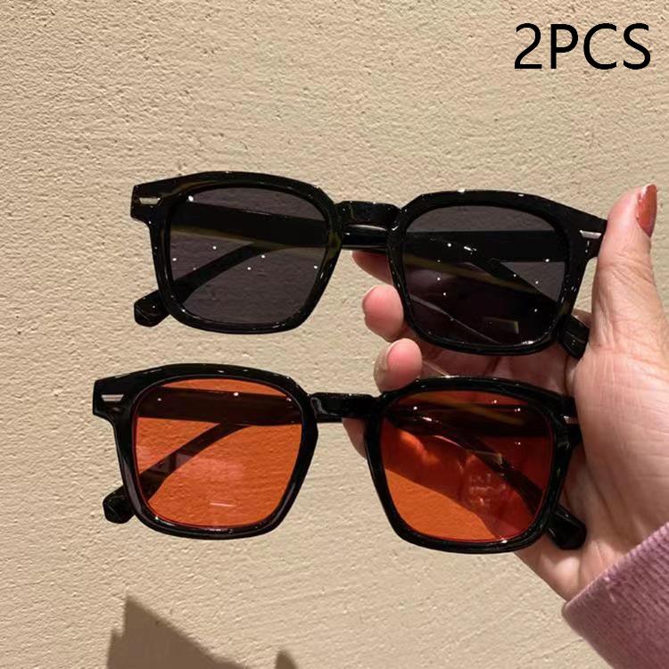 New Unisex Vintage Sunglasses Retro UV400 Protection Rectangle Fashion Eyewear Casual Cat Eye Goggles for Women Men